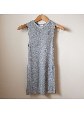 Wilfred Aritzia Palmier Sleeveless Split Hem Long Tunic Knit Sweater Top Size XS